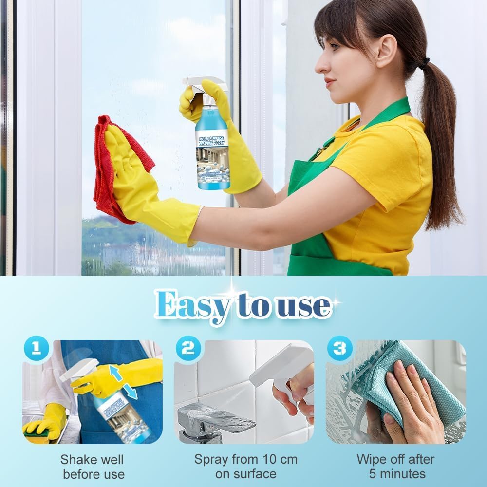 2PC Spray Splash Cleaner, 2026 New Multi-Purpose Handheld Degreaser, Upgraded Foam spray for Ovens, Easy to Use Grime Remover for Household Cleaning, Convenient Handheld Cleaner for Home Family