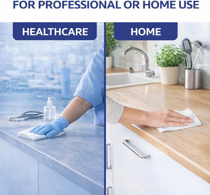 Oxivir Diversey 1 Disinfectant Wipes, AHP Hydrogen Peroxide Cleaner, Multi-Surface Cleaner for Home & Commercial Use, Medium Wipes, 60 Count Slim Canister