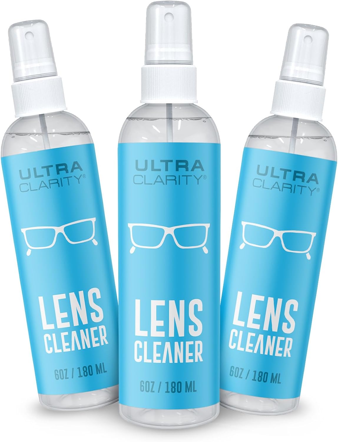 Powered by Nano Magic Eyeglass Lens Cleaning Spray 6 oz (1 Pack) | Professional Grade Formula, Silicone-Free | for Glasses, Phone, Electronic Screens, Optic Surfaces, Coated Surfaces - Made in USA