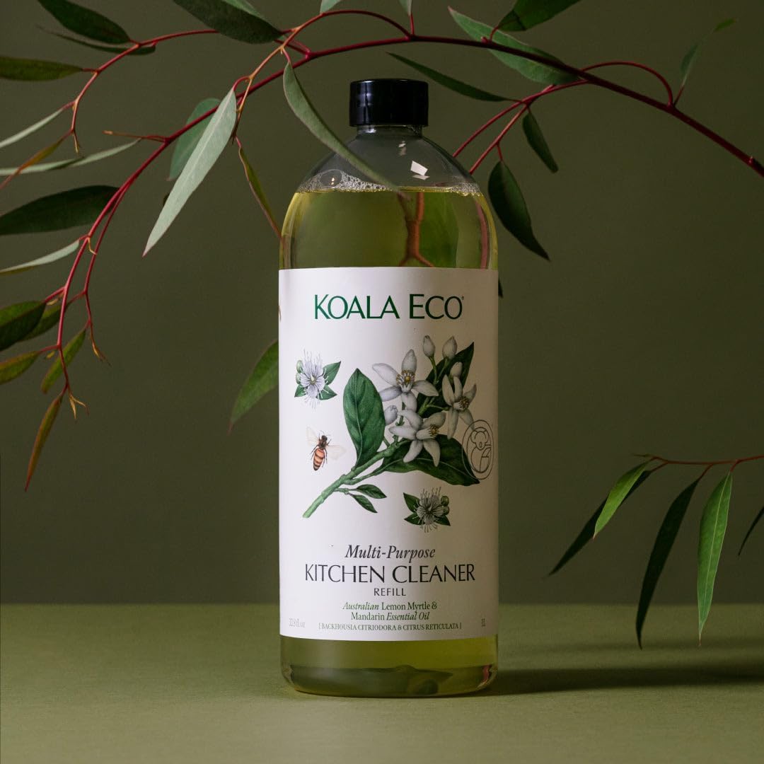 Koala Eco Multi-Purpose Kitchen Cleaner - with Australian Lemon Myrtle & Mandarin Essential Oil- 16 oz