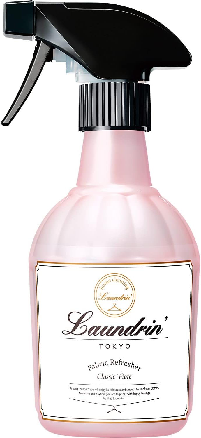 Laundrin Fabric Refresher Spray, Pet Odor Eliminator for Home, Room Essentials Fabric Spray, Odor Removal for Mattress, Curtain, Sofa, Carpet, Furniture, and Bedding - 300ml, Classic Floral