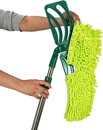 Pine-Sol Microfiber Mop Self Wringing – Easy Squeeze Twist Design for Wet Mopping | Household Cleaning Tool for Tile, Linoleum, Laminate Floors | Extendable Metal Handle
