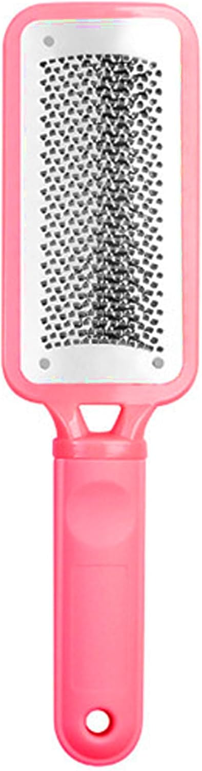 Foot File Foot Scrubber Pedicure, 2 Pcs Stainless Steel Callus Remover for Feet, Professional Foot Grater Rasp Scraper Corns Callous Removers Tool to Hard Skin Corns for Dry and Wet Fee