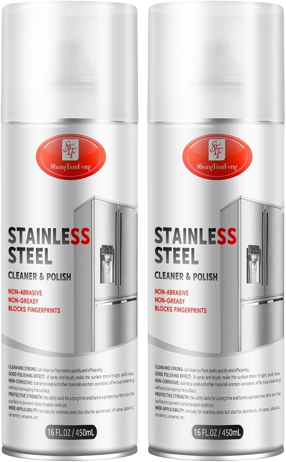 Stainless Steel Cleaner & Polish - Quick Shine, Streak-Free Formula - Safe for Appliances, Cookware, Sinks - Restores Shine - Eco-Friendly (17oz)