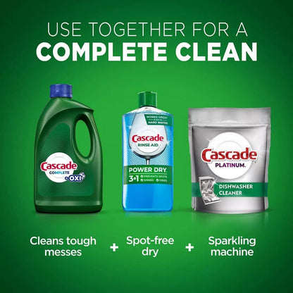 Cascade Complete +Oxi Gel Dishwashing Detergent, Fresh Scent, 60 fl oz