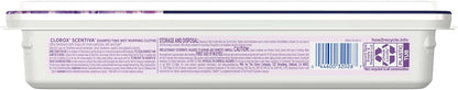 Clorox Scentiva Disinfecting Mopping Cloths, Lavender and Jasmine, 12 Wet Refills (Pack May Vary)