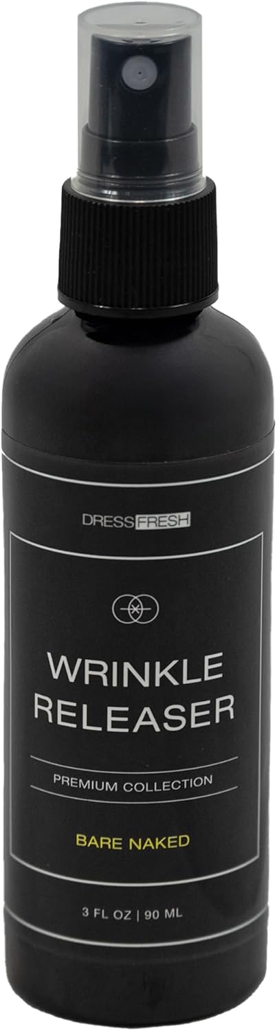 Wrinkle Releaser, Helps Relax Wrinkles, Bare Naked Scent, Premium Collection, 3 Fl Oz Travel Size, Odor Neutralizer, Fabric Conditioner, Anti-static Spray