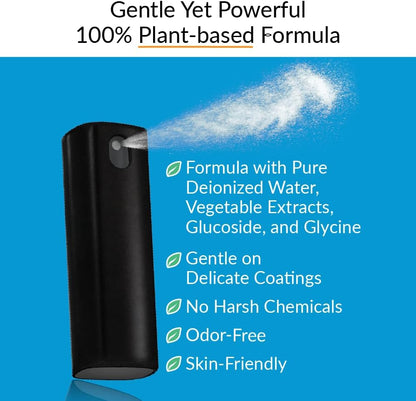 2X iCloth 2-in-1 Screen Cleaner Spray & Microfiber Cloth for Laptops, Tablets, Phones, Car Screens & Touchscreens, Streak-Free & Anti-Smudge, Large 0.68 fl oz (20ml) Bottle for Heavy Use