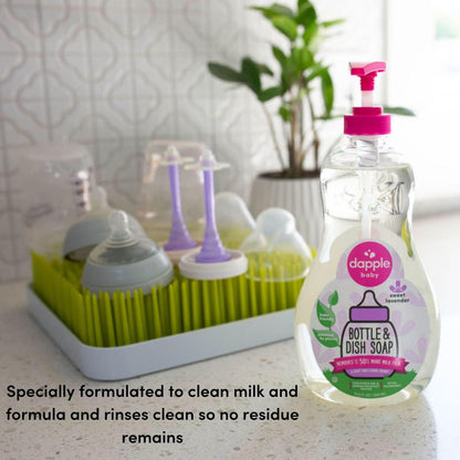 Dapple Baby Bottle & Dish Soap, Fresh Citrus, Plant Powered, Hypoallergenic, Baby Bottle and Dish Liquid, 16.9 fl oz, 1 Count