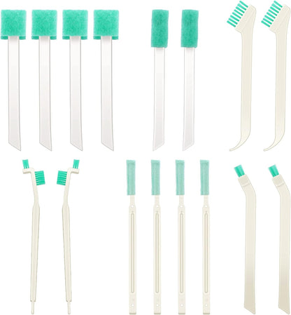 16 Pcs Small Household Cleaning Brushes, Deep Detail Crevice Cleaner Brush Crevice Cleaning Tool 8 in 1 Cleaner Brush for Small Holes Corner Space Keyboard Bottle Tile