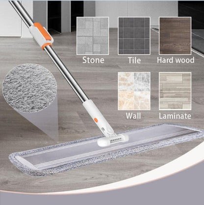 Microfiber Mop 18 in Large Flat Mops for Floor Cleaning with 4 Premium Pads Hardwood for Cleaning Wet Mop