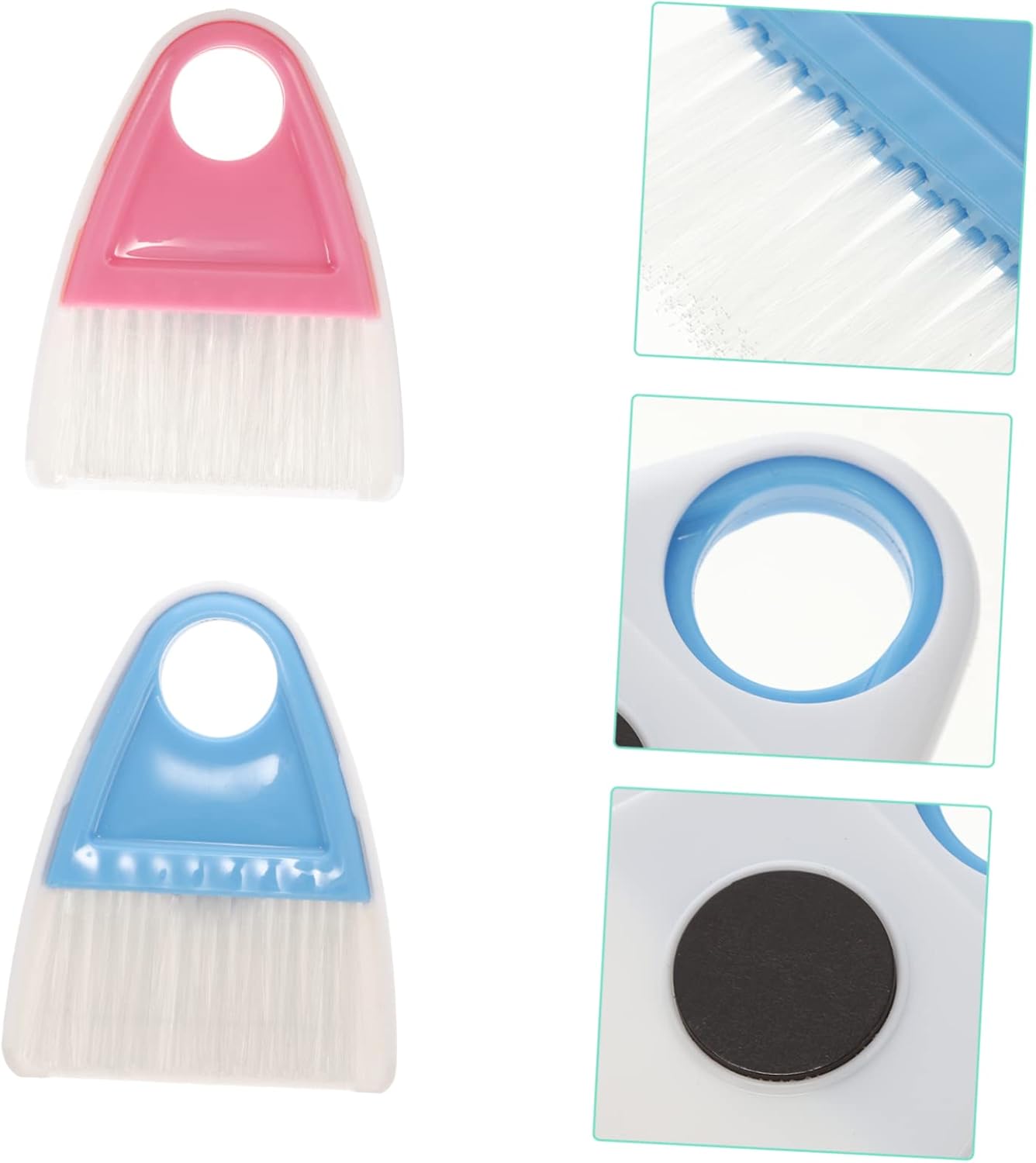 Mini Broom and Dustpan Set 2 Pieces Compact Desktop Cleaning Tools with Flexible Bristles for Pet Hair Household Debris and Car Interior Cleaning