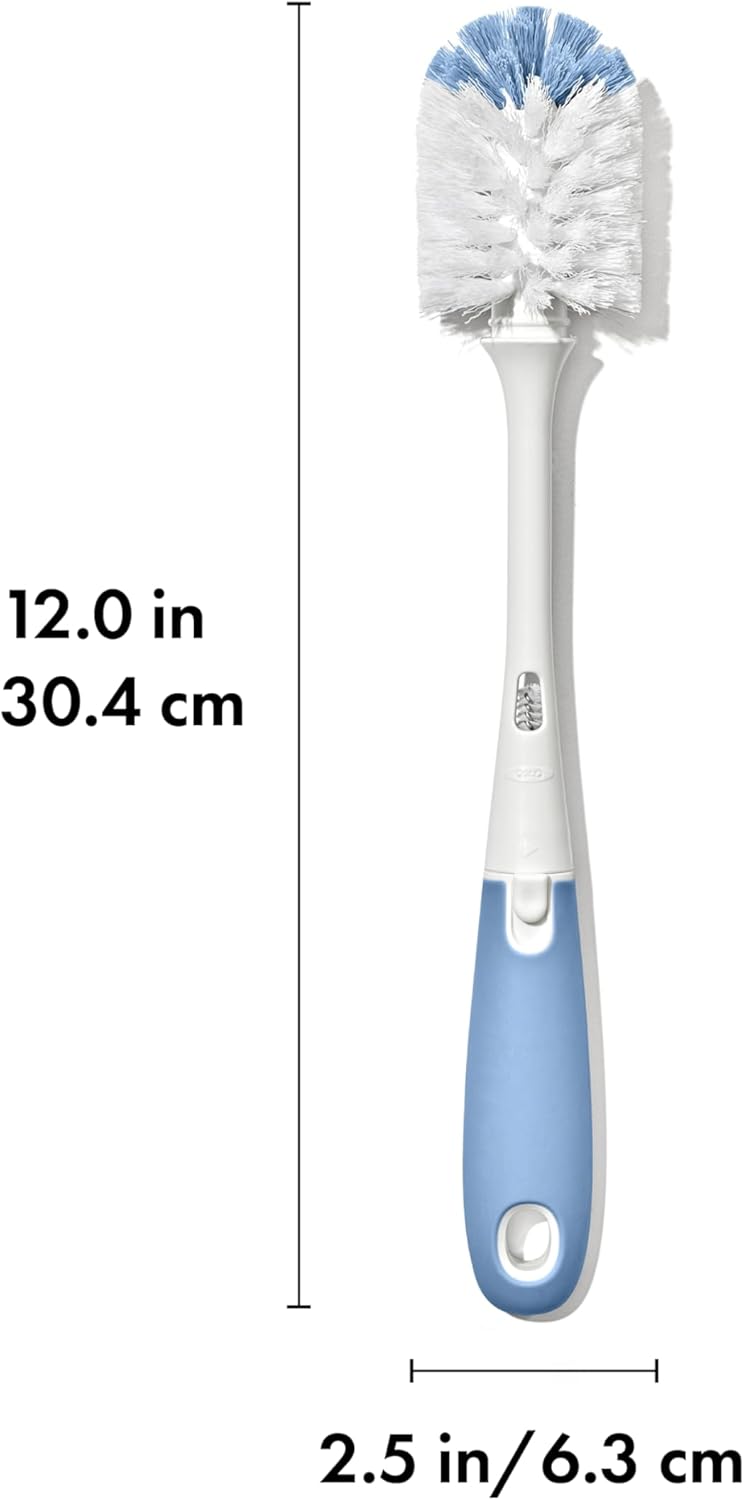 OXO Tot Bottle Brush with Nipple Cleaner, Gray