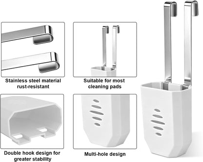2pcs Toilet Tank Tablet Holder, 3.46x2.76in/8.8x7cm Toilet Tank Tablet Bracket Hanging Bowl Carrier for Bathroom Use