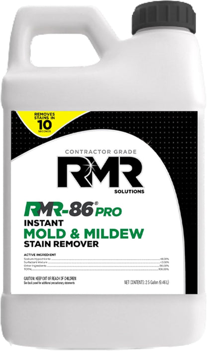 RMR-86 Pro Contractor Grade Mold Stain & Mildew Stain Remover Cleaning Solution, Professional Quality Formula, 1 Gallon
