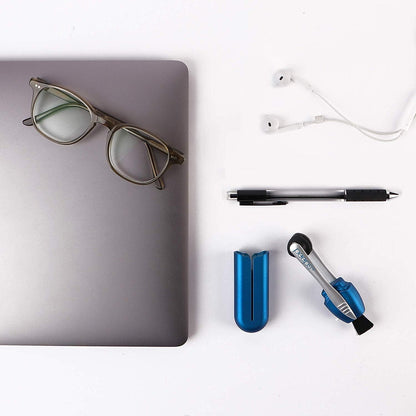 Peeps Glasses Cleaner - for Eyeglasses, Reading Glasses, and More - Lens Cleaner with Carbon Microfiber Tech-Injected Blue-1 Count (Pack of 1)