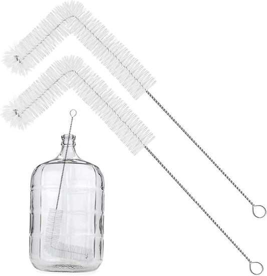 2 Pack 28inch Carboy Brush Carboy Cleaning Brush Carboy Bottle Brush Carboy Brushes for Cleaning Nylon 5 Gallon Carboy Brush for 3 5 6 6.5 Gallon Glass Carboys Corny Kegs Wine Making Home Brewing