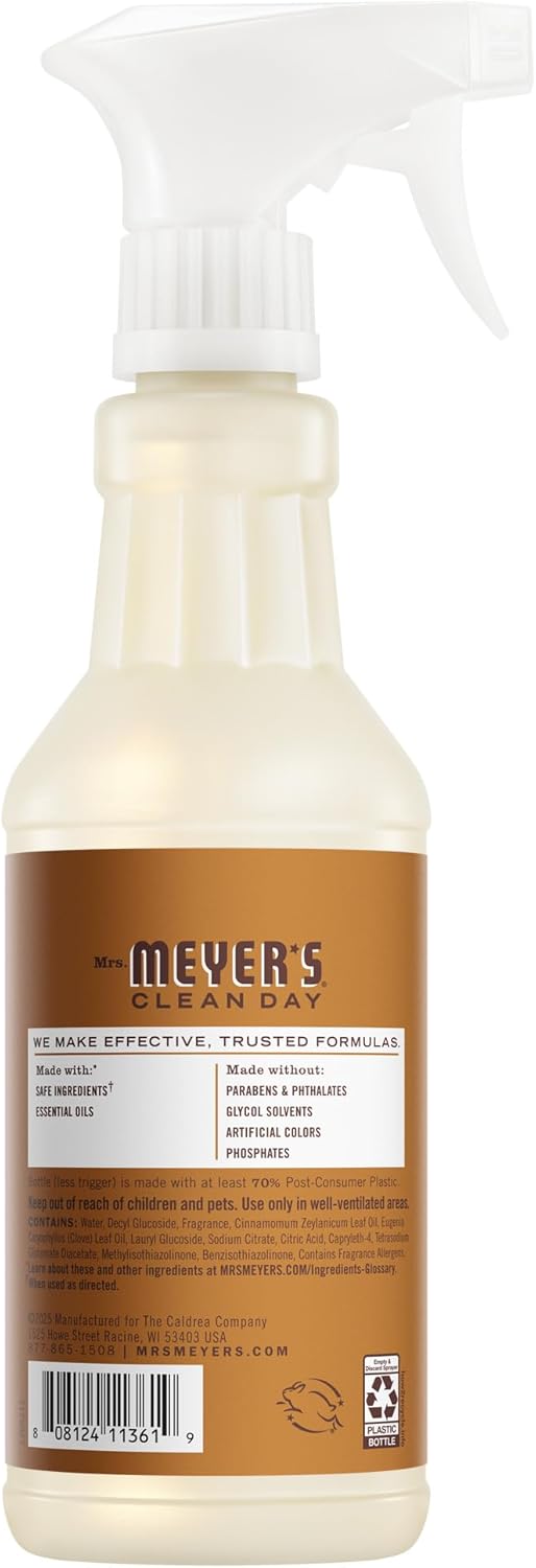 MRS. MEYER'S CLEAN DAY Multi-Surface Everyday Cleaner, Acorn Spice Scent, 16 Fl Oz Bottle