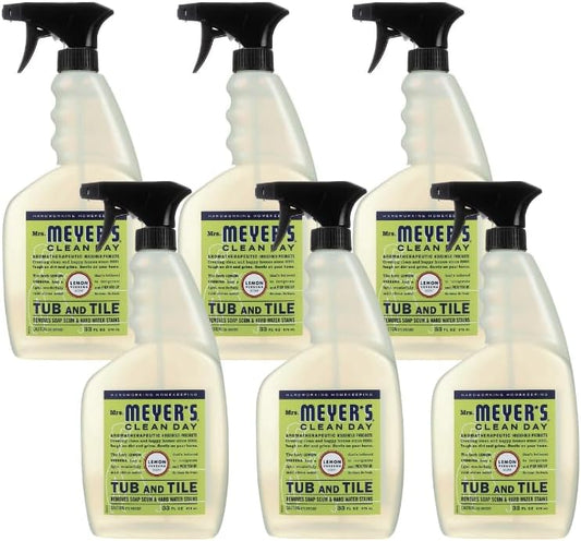 Mrs. Meyer's Tub and Tile Cleaner, Lemon Verbena - (Case of 6 - 33 fl oz)