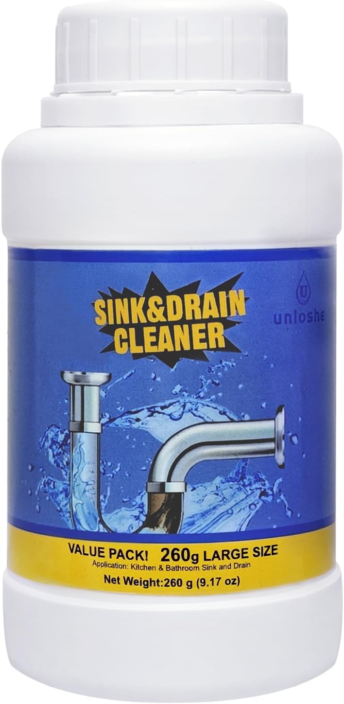 Sink Drain Cleaner, Powerful Pipeline Dredging Agent, Drain Clog Remover for Unclogs Bathroom and Kitchen Sinks, Drains (1PCS)