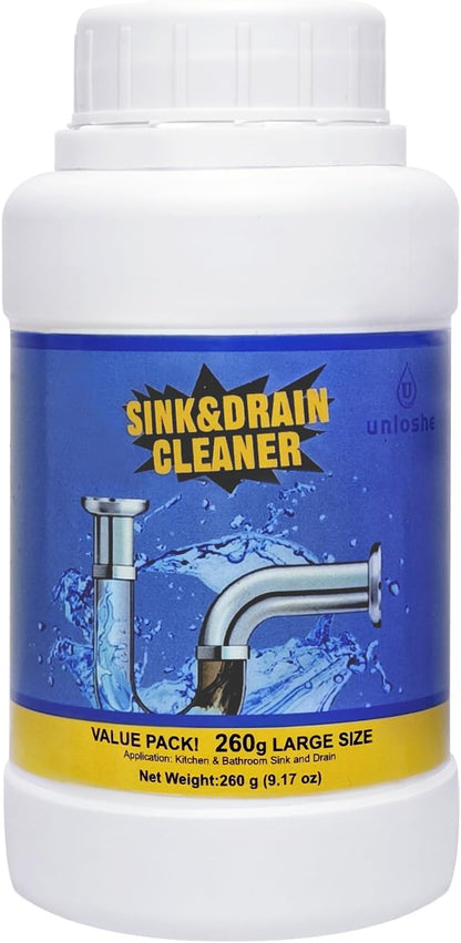 Sink Drain Cleaner, Powerful Pipeline Dredging Agent, Drain Clog Remover for Unclogs Bathroom and Kitchen Sinks, Drains (1PCS)