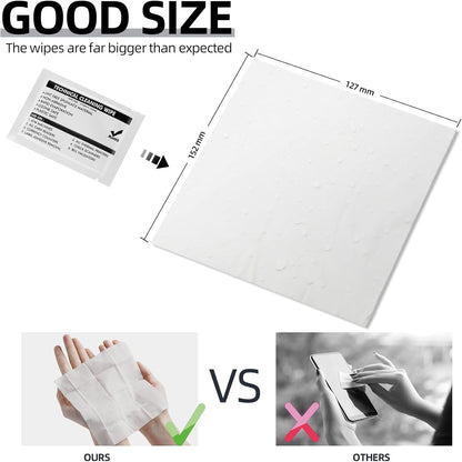 99.9% Technical Prep Pads 5.7"×5.9" Multi-Purpose Large Non Woven Handy Wipes Cleaning for Surfaces/Electronics/Industrial/Thermal Paste Remover, etc, 40/Box