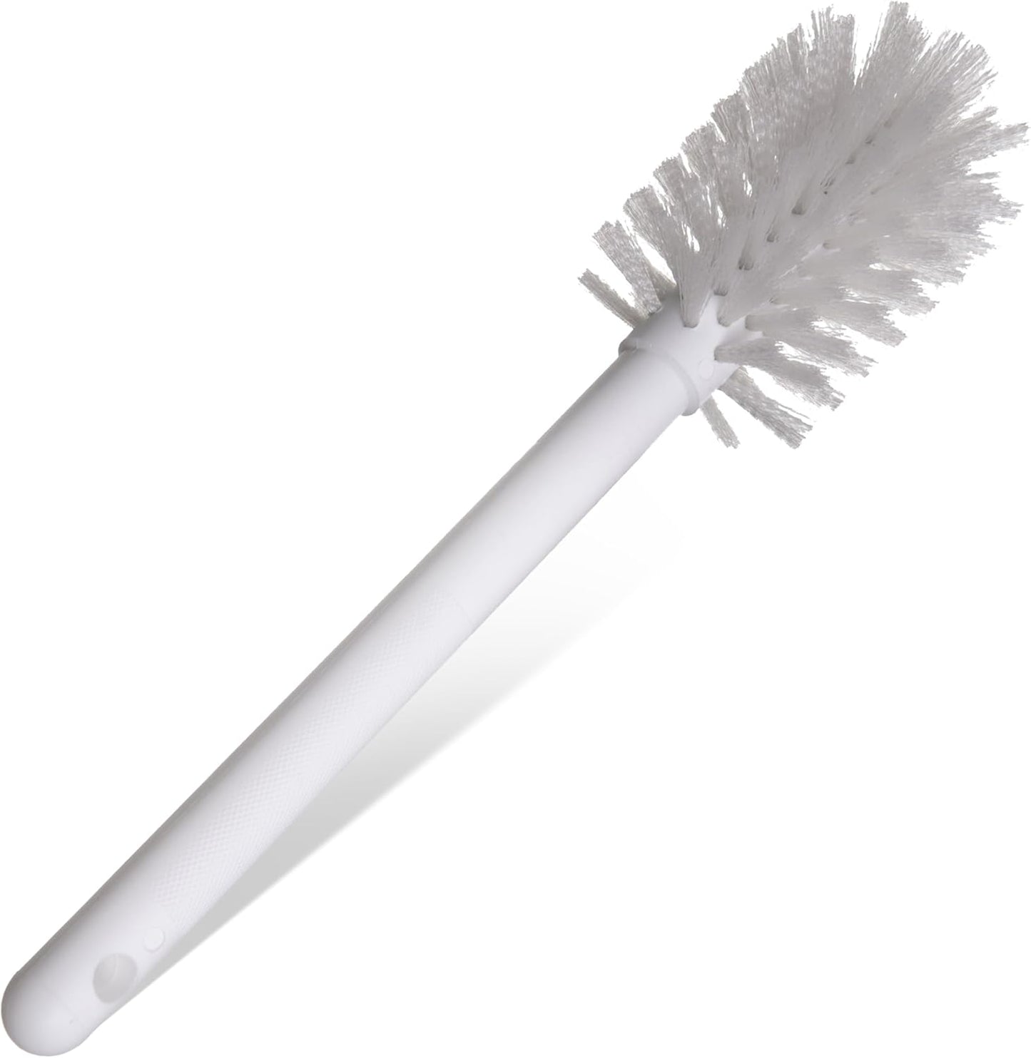 SPARTA Large Water Bottle Brush Ideal for Wide-Mouth Jars, Bottles and Tumblers, Dishwashing Tool with Handle for Home and Commercial Kitchens, Plastic, 12 Inches, White
