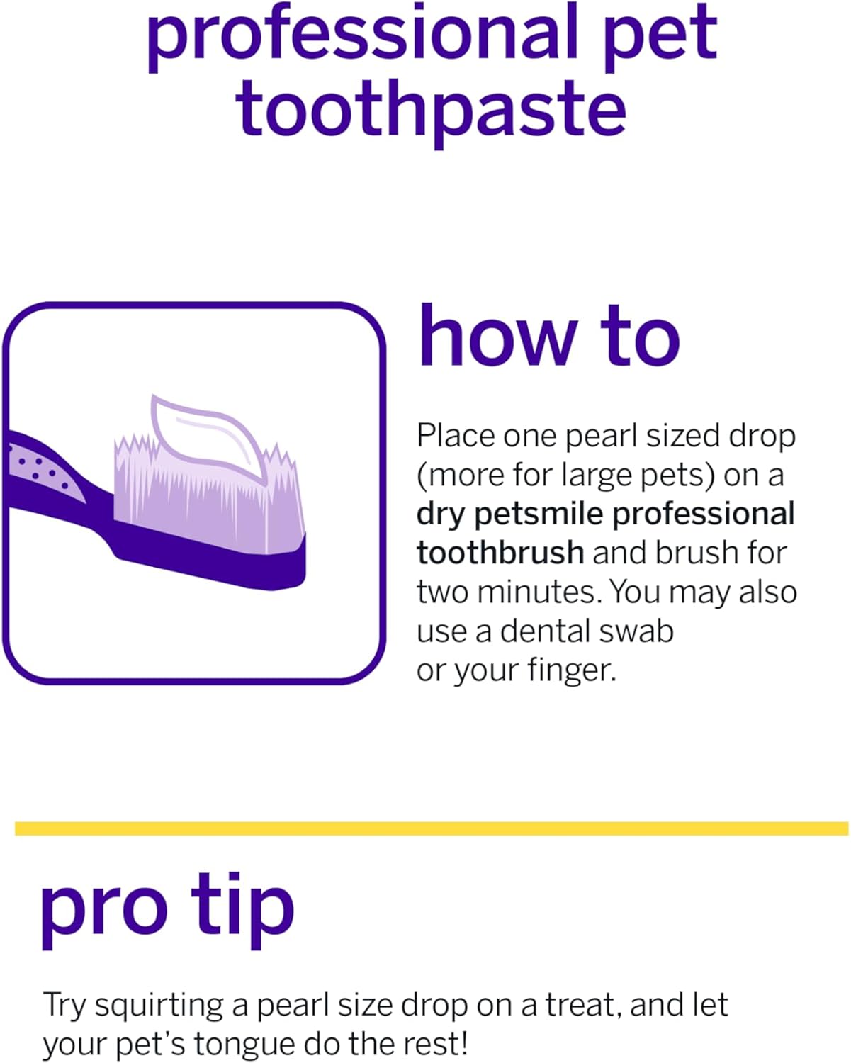 Petsmile Professional Pet Toothpaste for Cats & Dogs - VOHC Accepted Toothpaste - Clinically Proven to Control Plaque & Tartar Calprox Formula (London Broil, 4.2 Oz)