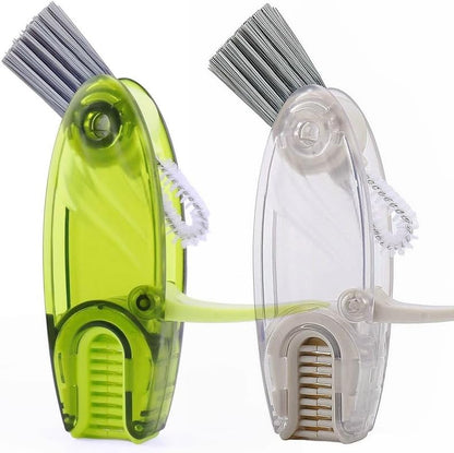 4 in 1 Cup Lid Cleaning Brush Set Multifunctional Bottle Brush Cleaner Tiny Bottle Cup Lid Brush Straw Cleaner Tools Mini Silicone Bottle Cup-Holder Cleaner with Hook Remover 1pc Bright Green