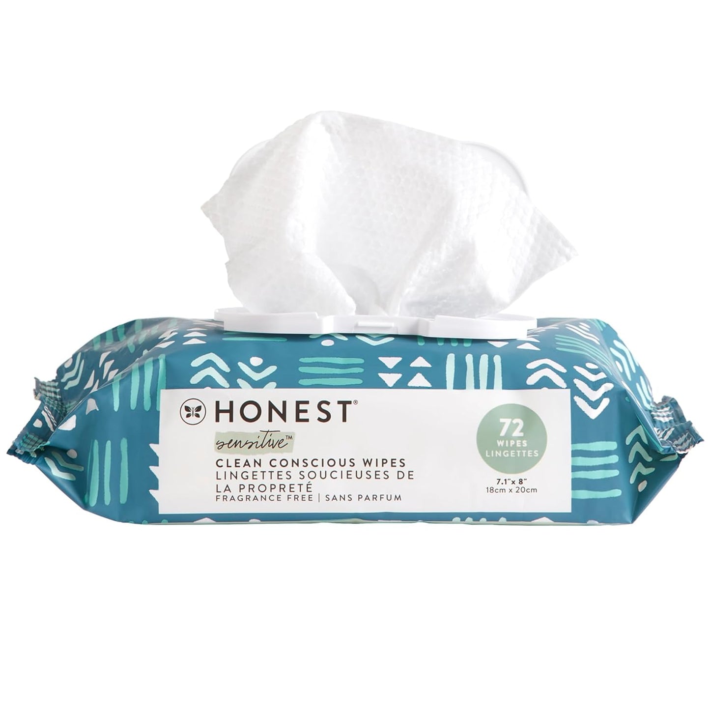 The Honest Company Hypoallergenic Multi-Use Baby Wipes for Sensitive Baby Skin, Rose Blossom, 60 Count