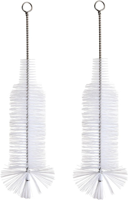 Bottle Brush - Ideal for Cleaning Narrow Neck Swing Top Glass, Brewing, Wine, Beer, Soda, Spray, Kombucha Bottles (White+1Pack)