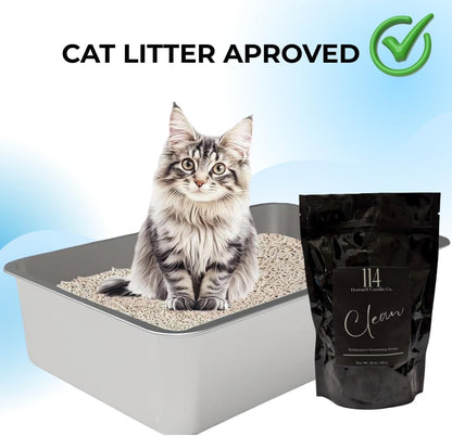 Carpet Deodorizer & Freshener Powder - Upholstery, Couch & Rug Odor Eliminator for Strong Odor & Pet Urine | Baking Soda Formula | Clean Cotton Scent | Safe for Kids & Pets | 1-1-4 Howard Candle Co.