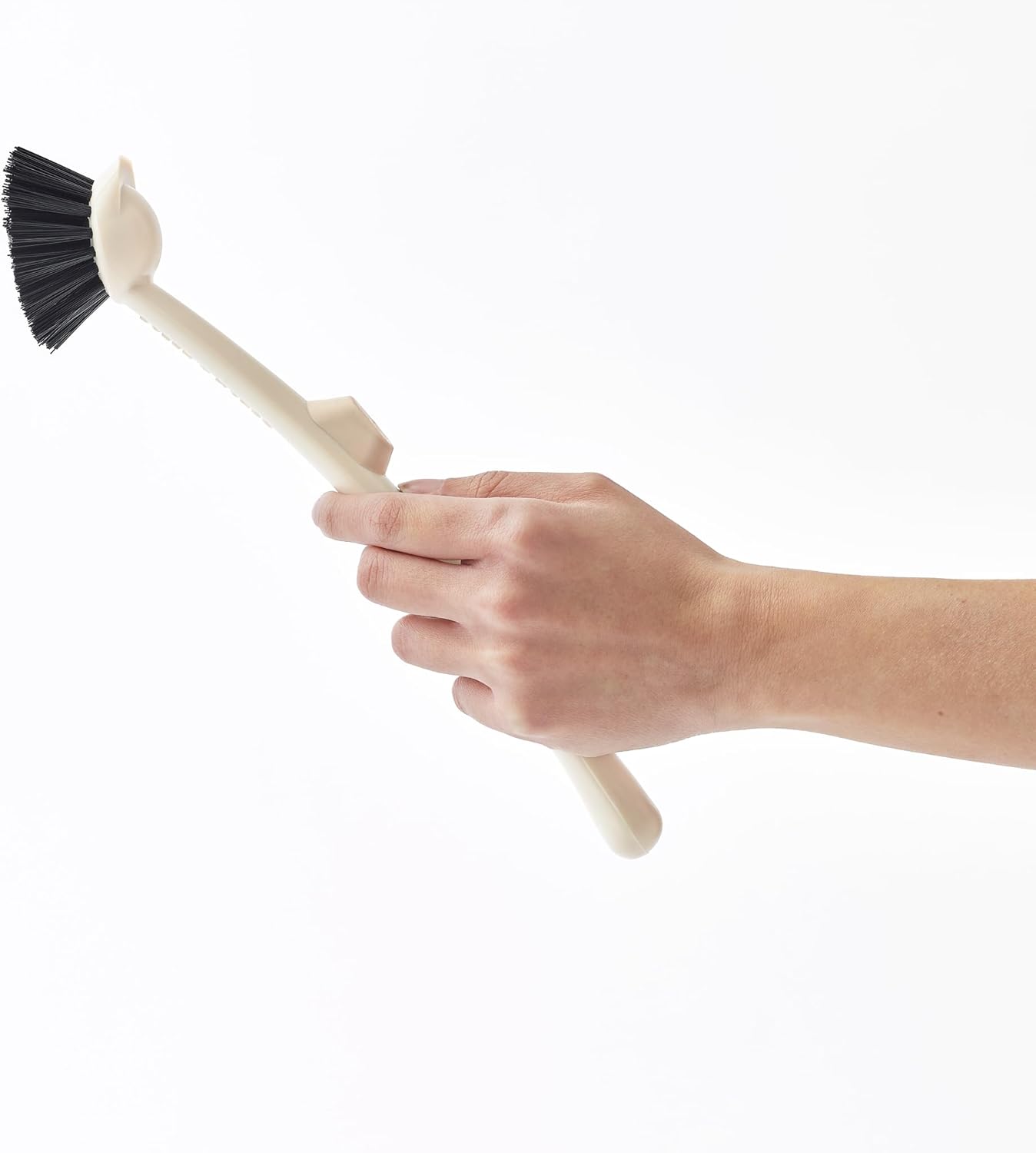 Earth & Mango Magnetic Dish Brush & Scraper, Snaps to Sink, Non-Scratch, Dishwasher Safe, Dish Scrubber – Onyx Black
