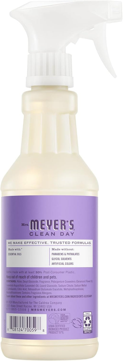 MRS. MEYER'S CLEAN DAY Multi-Surface Everyday Cleaner, Lilac Scent, 16 Fl Oz Bottle