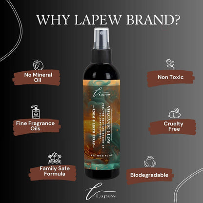 Lapew Room & Linen Spray | Fragrance Mist for Home, Car & Office | Fabric & Air Freshener | Neutralizing Mist | Made in USA | Cozy Cinnamon & Apple - Colors A