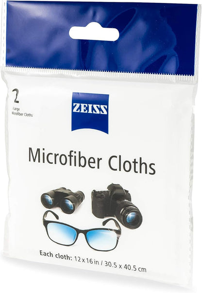 ZEISS Lens Care Pack – 2x 8oz Streak-Free Lens Spray and Microfiber Cloths for Eyeglasses and Optics