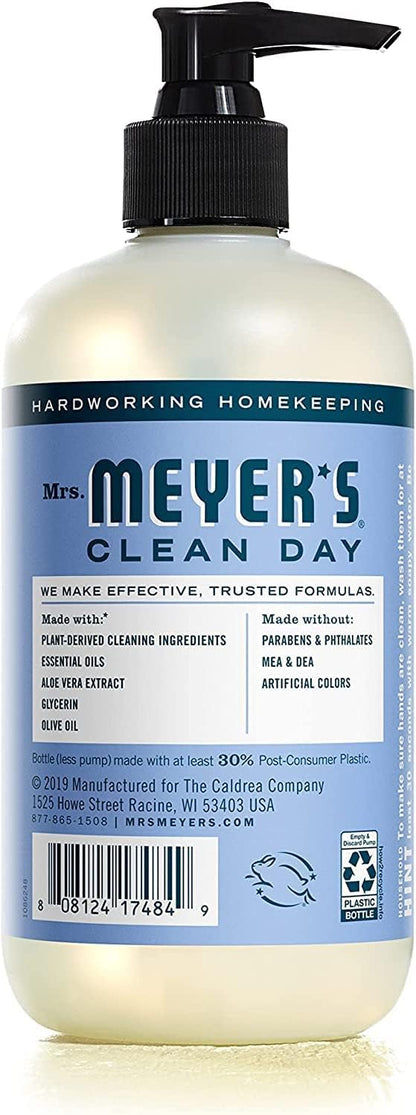 Mrs. MEYER'S Kitchen Set, Dish Soap, Hand Soap, and Multi-Surface Cleaner, 3 CT (Snowdrop)