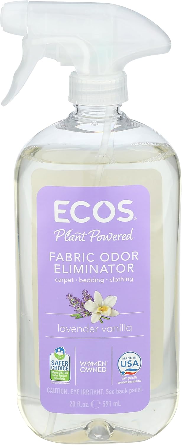 Ecos, Fabric Refresher Odor Eliminator Lavender Vanilla, 20 Fl Oz