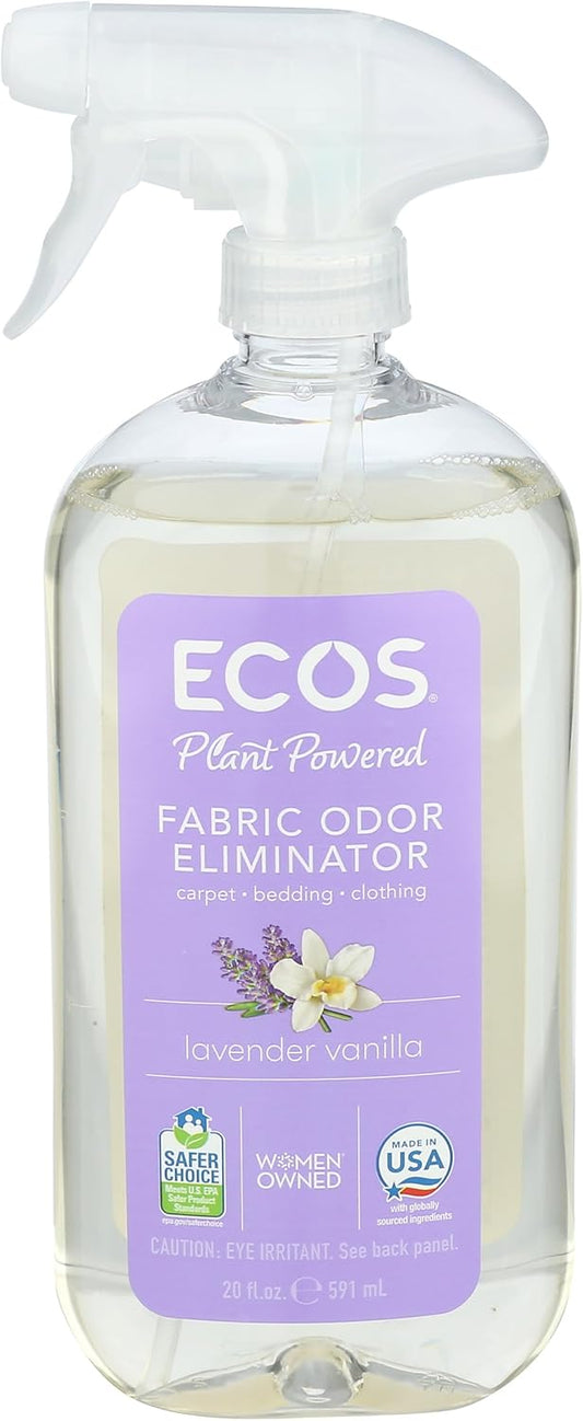 Ecos, Fabric Refresher Odor Eliminator Lavender Vanilla, 20 Fl Oz