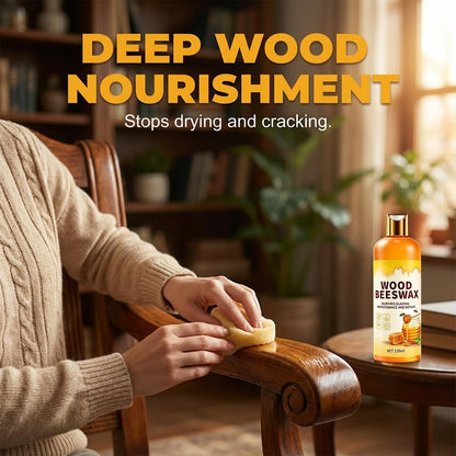Beeswax Wood Polish, 2026 New Natural Beeswax Furniture Polish and Cleaner Micro Molecularized Essential Oil Spray Furniture Restorer for Floors Cabinets Tables (1PCS 120ML)