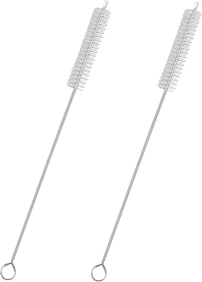 Straw Cleaner Brush, Straw Cleaning Brush by 304 Stainless Steel and Nylon Bristles, Hummingbird Feeders, Glass/Silicone Straws or Brush for Cleaning Straws.