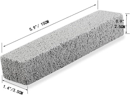 8 Pack Pumice Stone for Toilet Bowl Cleaning, Scouring Stick Remove Toilet Bowl Hard Water Rings, Calcium Buildup and Rust Suitable for Cleaning Toilet, Bathroom, Kitchen Sink, Grill（Gray