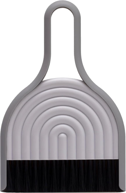 Peleg Design Dustache Small Dustpan and Brush Set, Mini Broom and Dustpan Set, Mustache Design, Small Broom and Dustpan Set, for Home & On-The-Go
