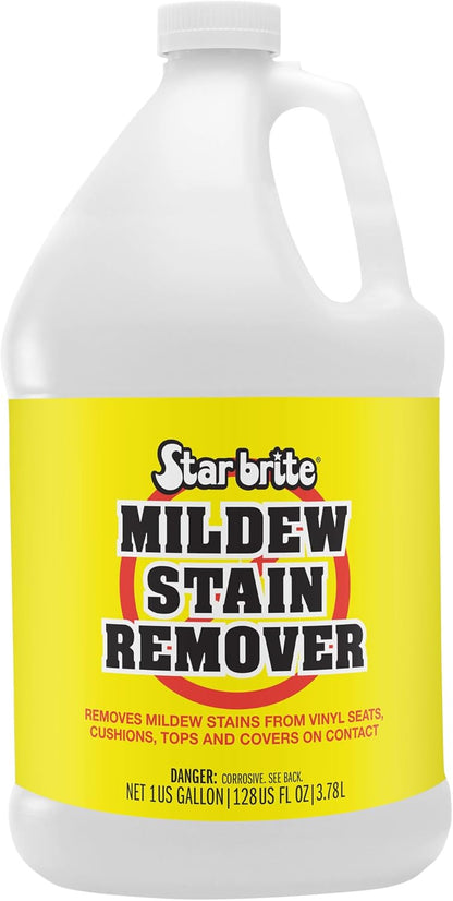 STAR BRITE Professional-Grade Mildew & Mold Stain Remover + Cleaner - Instant Contact Stain Removal, Ideal for Marine & Outdoor Upholstery