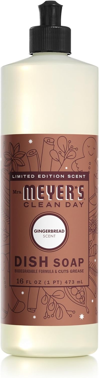 Mrs. MEYER'S Kitchen Set, Dish Soap, Hand Soap, and Multi-Surface Cleaner, 3 CT (Snowdrop)