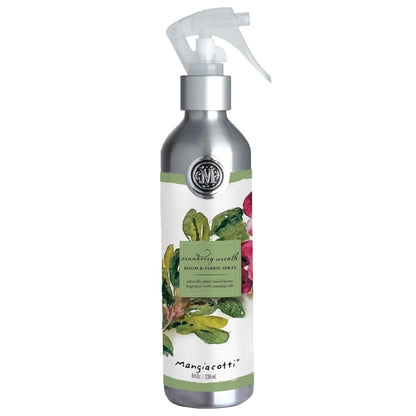 Mangiacotti Room Spritz Fabric Deodorizer Air Freshener Spray | Naturally Plant-Based with Essential Oils Room Fragrance, 8 Ounces, Gingerbread