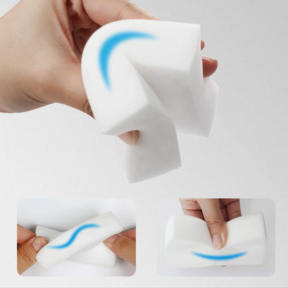 Extra Large Eraser Sponge, Extra Thick, Long Lasting, Multi-Purpose Scrubber Foam Cleaning Pads, Magic Eraser for Bathtub, Floor, Baseboard, Bathroom, Wall Cleaning (50 Pack, White)