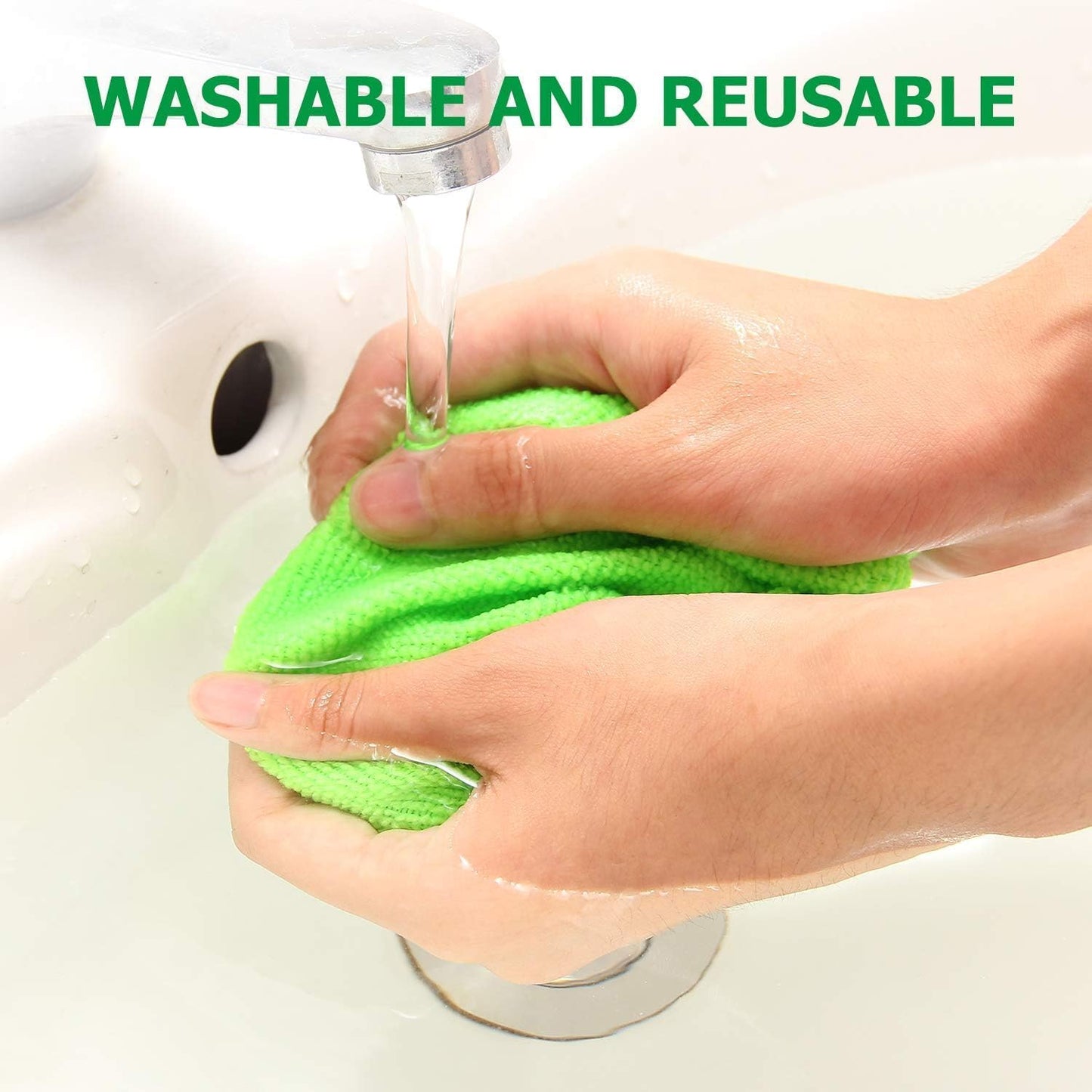 XINDELL Windshield Cleaner Tool – Car Interior Window Cleaning Kit with Extendable Handle & 4 Microfiber Pads, Auto Wiper Inside Windshield Brush for Car & Home Windows