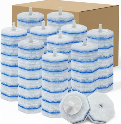 50 Count Toilet Wand Refills for Clorox ToiletWand,4X Cleaning Power Toilet Bowl Cleaner Refill Pads,Disposable Toilet Brush Scrubber Refills for Bathroom Cleaning,No Falling Apart