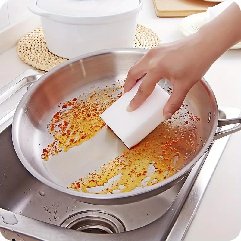 Magic Sponge Eraser Bulk Melamine Sponge Foam Cleaning Pads Multi Surface Household Cleaning Kitchen and Dish - Pack of 10